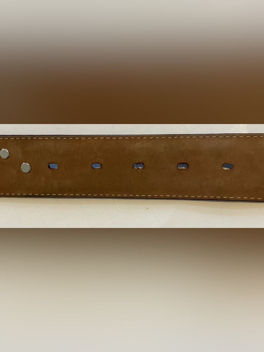 JUSTIN BOOT Tooled Rhinestone Belt & Heart Buckle.  Size 34 - Picture 10 of 11